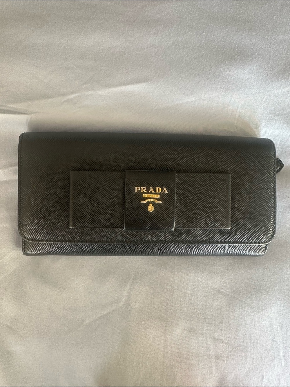 Prada Black Saffiano Leather Wallet